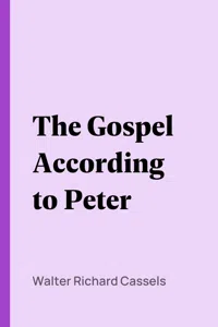 The Gospel According to Peter_cover