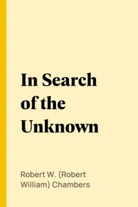 In Search of the Unknown_cover