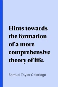 Hints towards the formation of a more comprehensive theory of life._cover