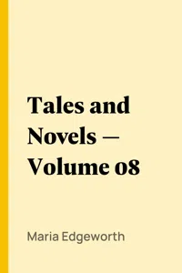 Tales and Novels — Volume 08_cover