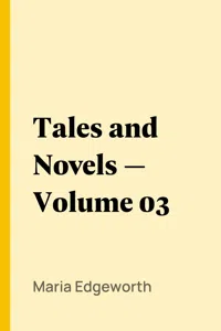 Tales and Novels — Volume 03_cover