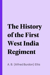 The History of the First West India Regiment_cover