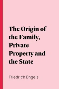 The Origin of the Family, Private Property and the State_cover