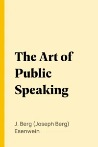 The Art of Public Speaking_cover