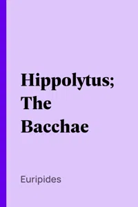 Hippolytus; The Bacchae_cover