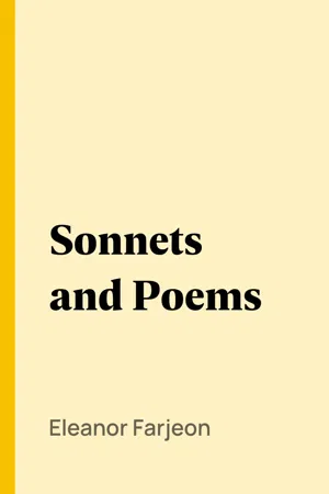 Sonnets and Poems