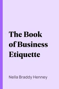 The Book of Business Etiquette_cover