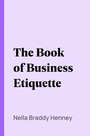 The Book of Business Etiquette