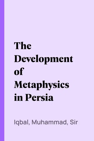 The Development of Metaphysics in Persia