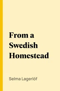 From a Swedish Homestead_cover