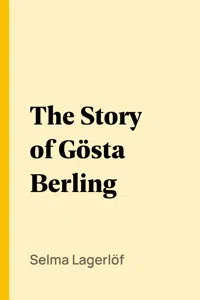 The Story of Gösta Berling_cover