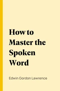 How to Master the Spoken Word_cover