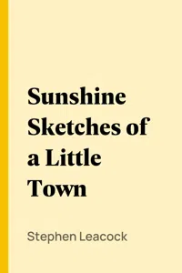 Sunshine Sketches of a Little Town_cover