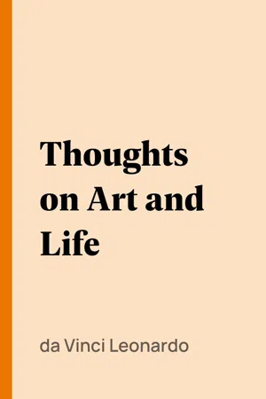 Thoughts on Art and Life