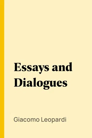 Essays and Dialogues