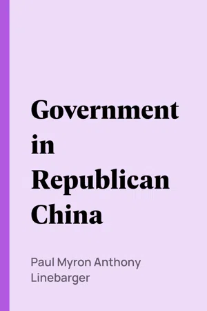 Government in Republican China