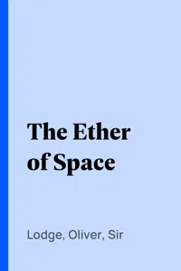 The Ether of Space_cover