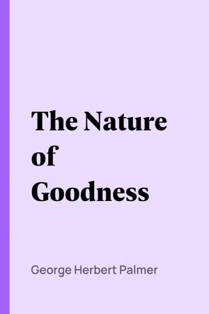 The Nature of Goodness