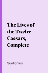The Lives of the Twelve Caesars, Complete_cover