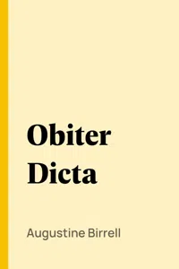 Obiter Dicta_cover