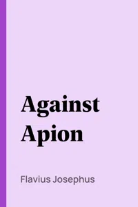 Against Apion_cover