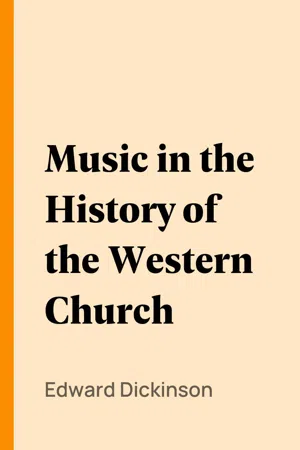 Music in the History of the Western Church