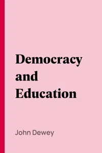 Democracy and Education_cover