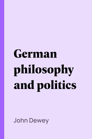 German philosophy and politics