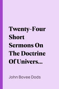 Twenty-Four Short Sermons On The Doctrine Of Universal Salvation_cover