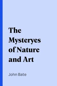 The Mysteryes of Nature and Art_cover