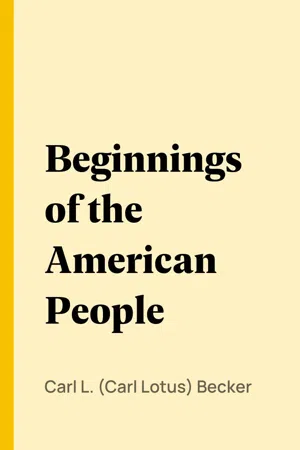 Beginnings of the American People