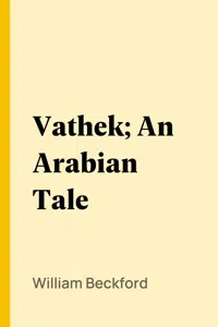 Vathek; An Arabian Tale_cover