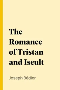 The Romance of Tristan and Iseult_cover