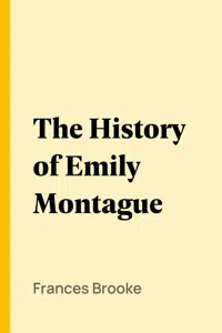 The History of Emily Montague_cover