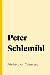 Peter Schlemihl_cover