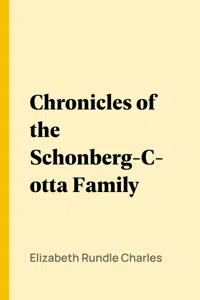 Chronicles of the Schonberg-Cotta Family_cover