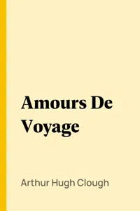 Amours De Voyage_cover