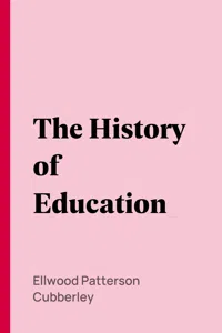 The History of Education_cover