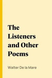 The Listeners and Other Poems_cover