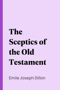 The Sceptics of the Old Testament_cover