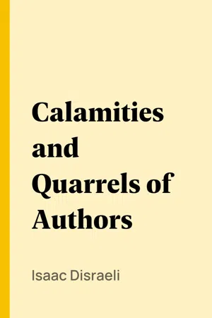 Calamities and Quarrels of Authors