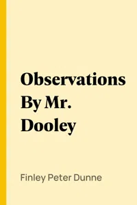 Observations By Mr. Dooley_cover