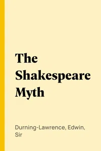 The Shakespeare Myth_cover