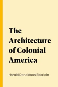 The Architecture of Colonial America_cover