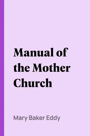 Manual of the Mother Church