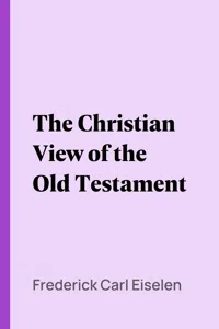 The Christian View of the Old Testament_cover