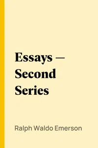 Essays — Second Series_cover