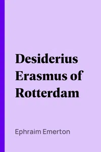 Desiderius Erasmus of Rotterdam_cover