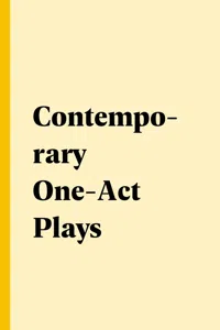 Contemporary One-Act Plays_cover