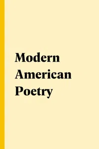 Modern American Poetry_cover